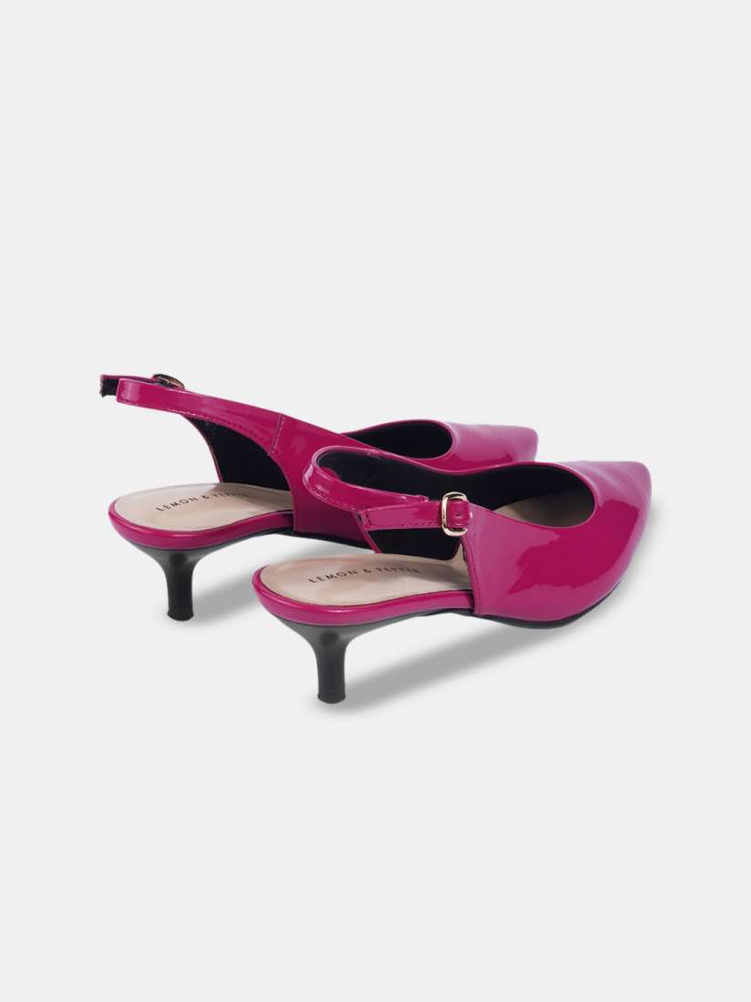 Buy LEMON PEPPER Pointed Toe Kitten Heeled Pumps Heels for Women 27811938 Myntra
