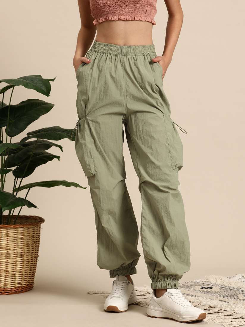 Buy Mast Harbour Women Jogger Style Cargos Trousers Trousers for Women 27815096 Myntra