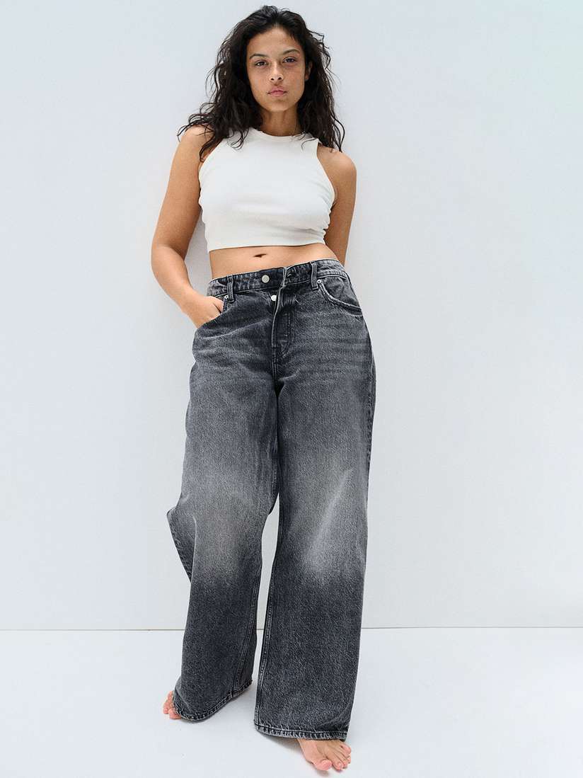 Baggy Jeans Best Jeans For Curves H&M Women Cotton Curvy Fit Baggy