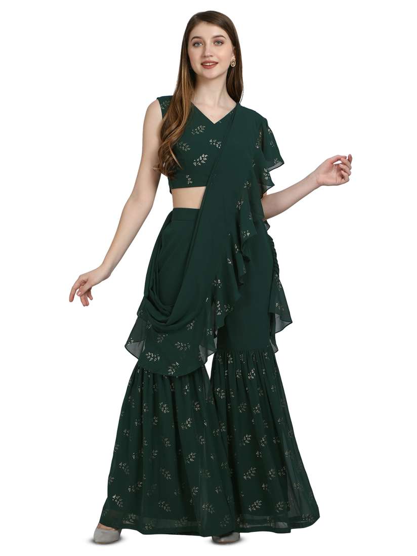 Myntra palazzo saree shop