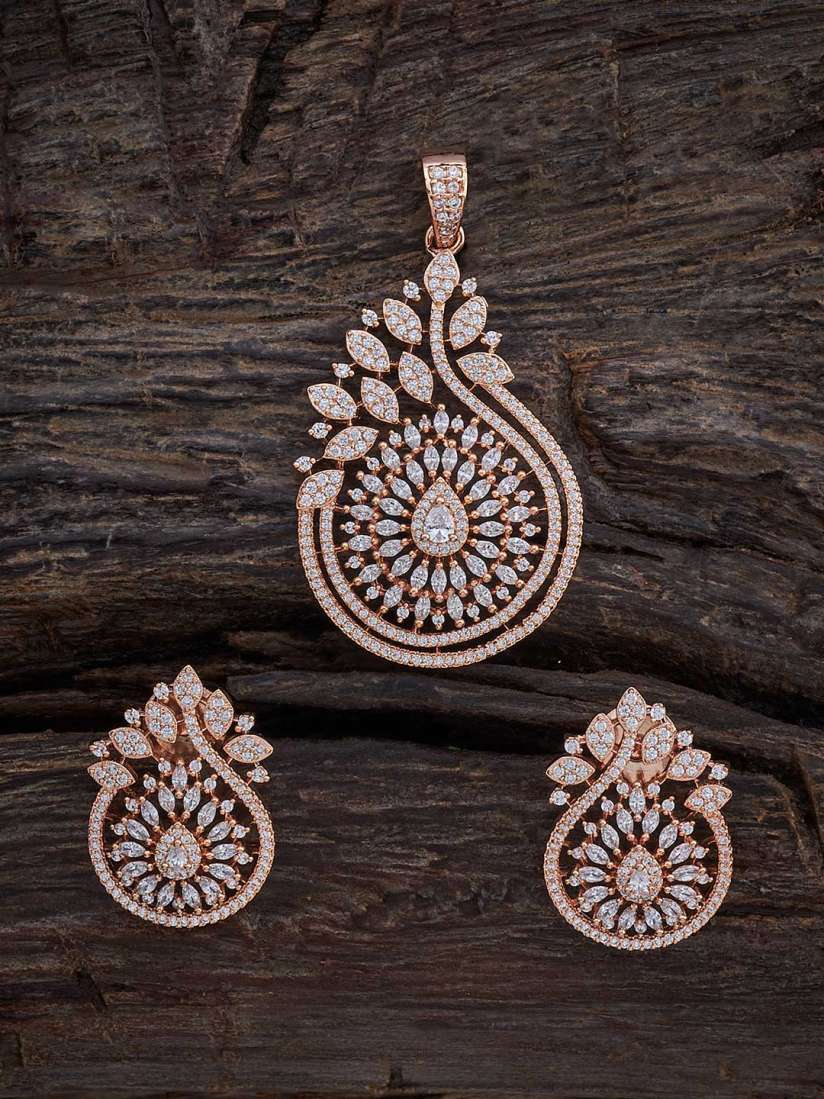 Buy Kushal s Fashion Jewellery Rose Gold Plated Jewellery Set Jewellery Set for Women 27823980 Myntra