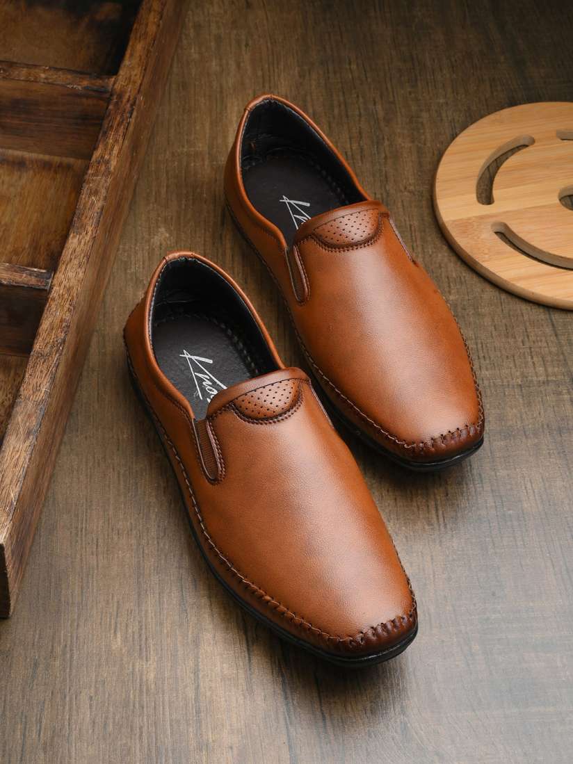 Buy knoos Men Textured Lightweight Water Repellent Upper Loafers Casual Shoes for Men 27827234 Myntra