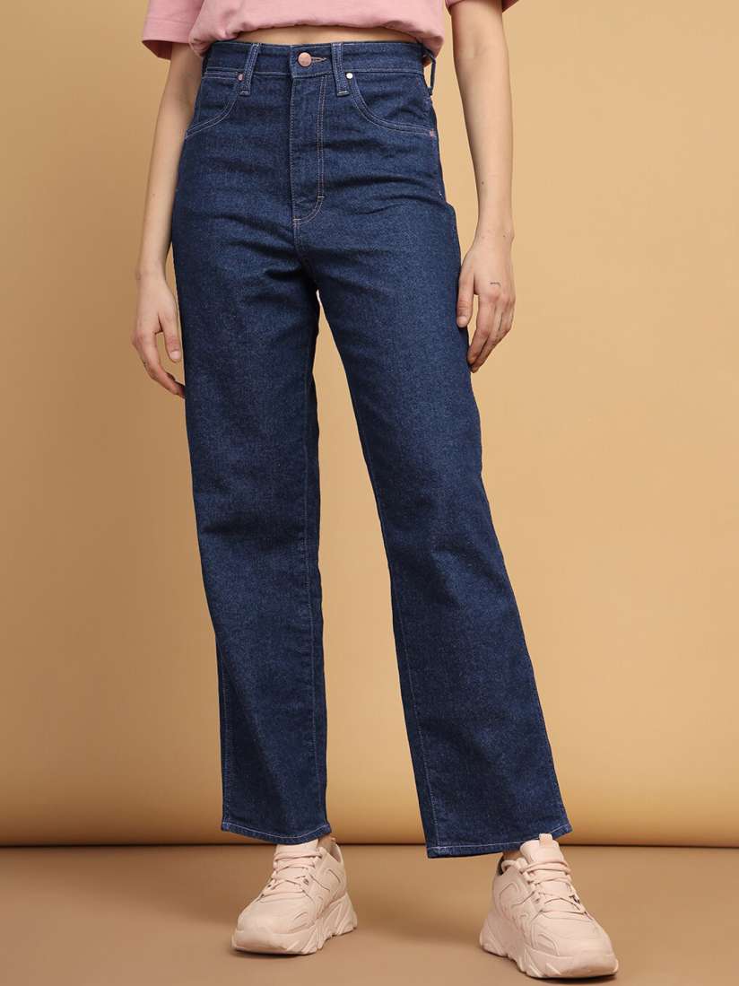 Buy Wrangler Women Straight Fit High Rise Stretchable Jeans Jeans for Women 27828188 Myntra