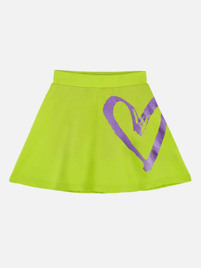 Green mini skater skirt clearance