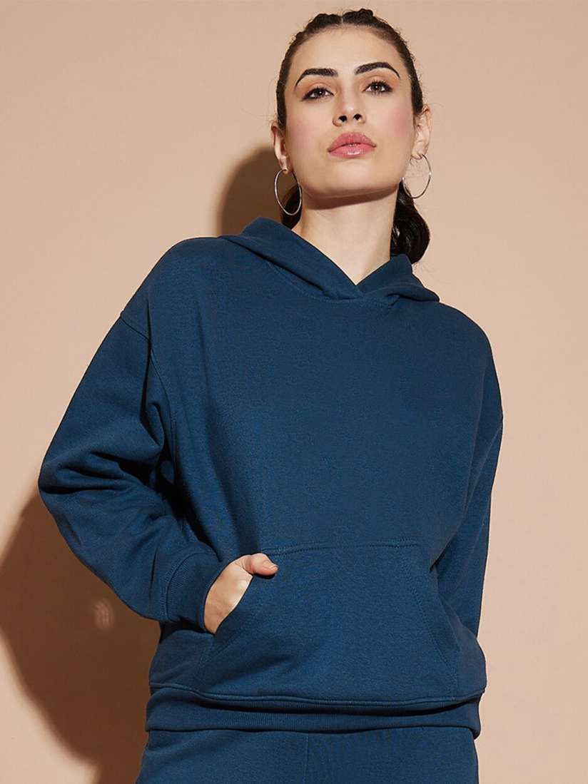 Kangaroo pocket pullover top
