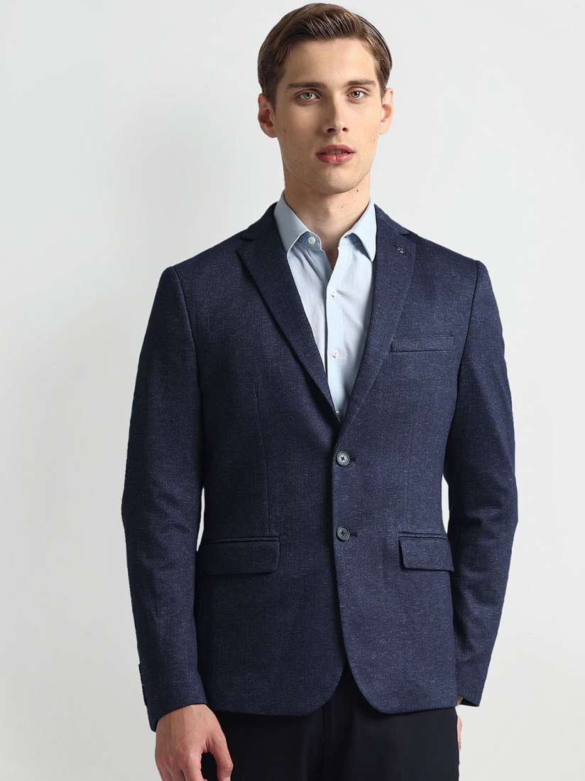 Buy Arrow Self Design Slim Fit Single Breasted Blazer Blazers for Men 27831864 Myntra