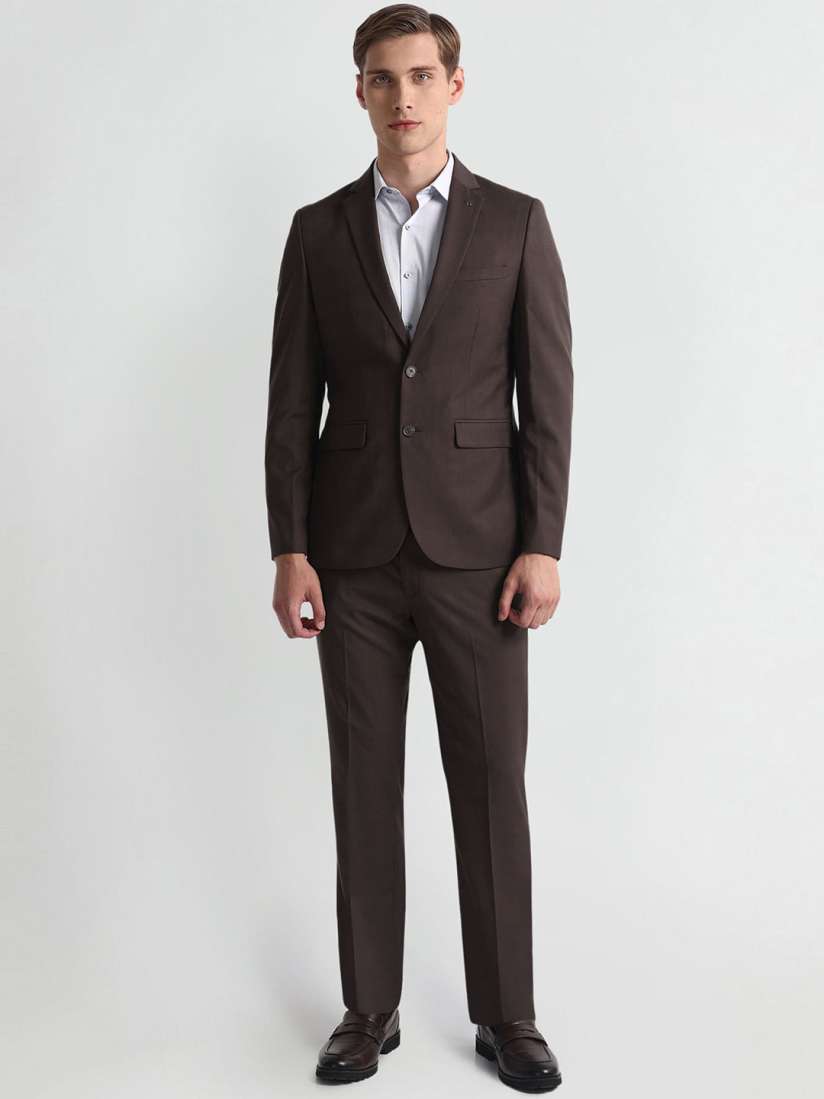 Buy Arrow Check Single Breasted Blazer Trouser Two Piece Formal Suit Suits for Men 27833326 Myntra