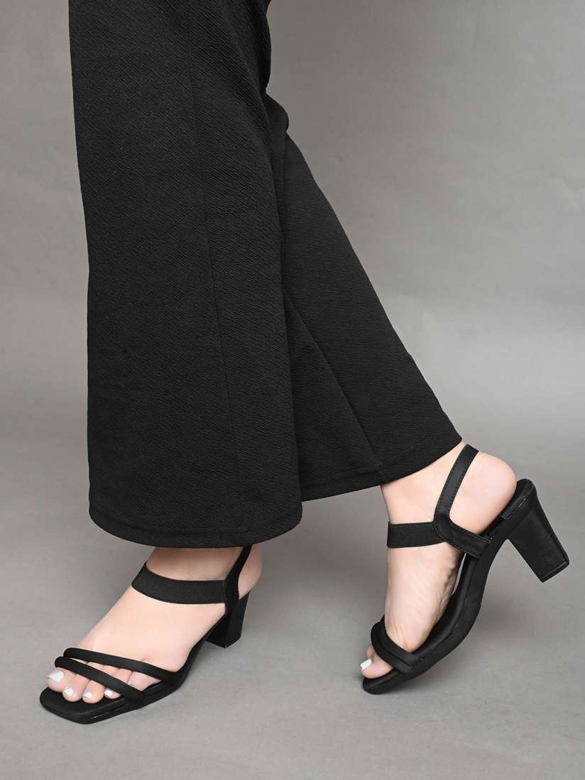 Myntra heels block hot sale