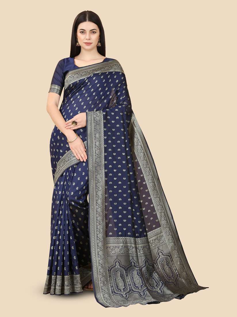 Buy Aldwych Ethnic Motifs Woven Design Zari Banarasi Silk Saree Sarees for Women 27856816 Myntra