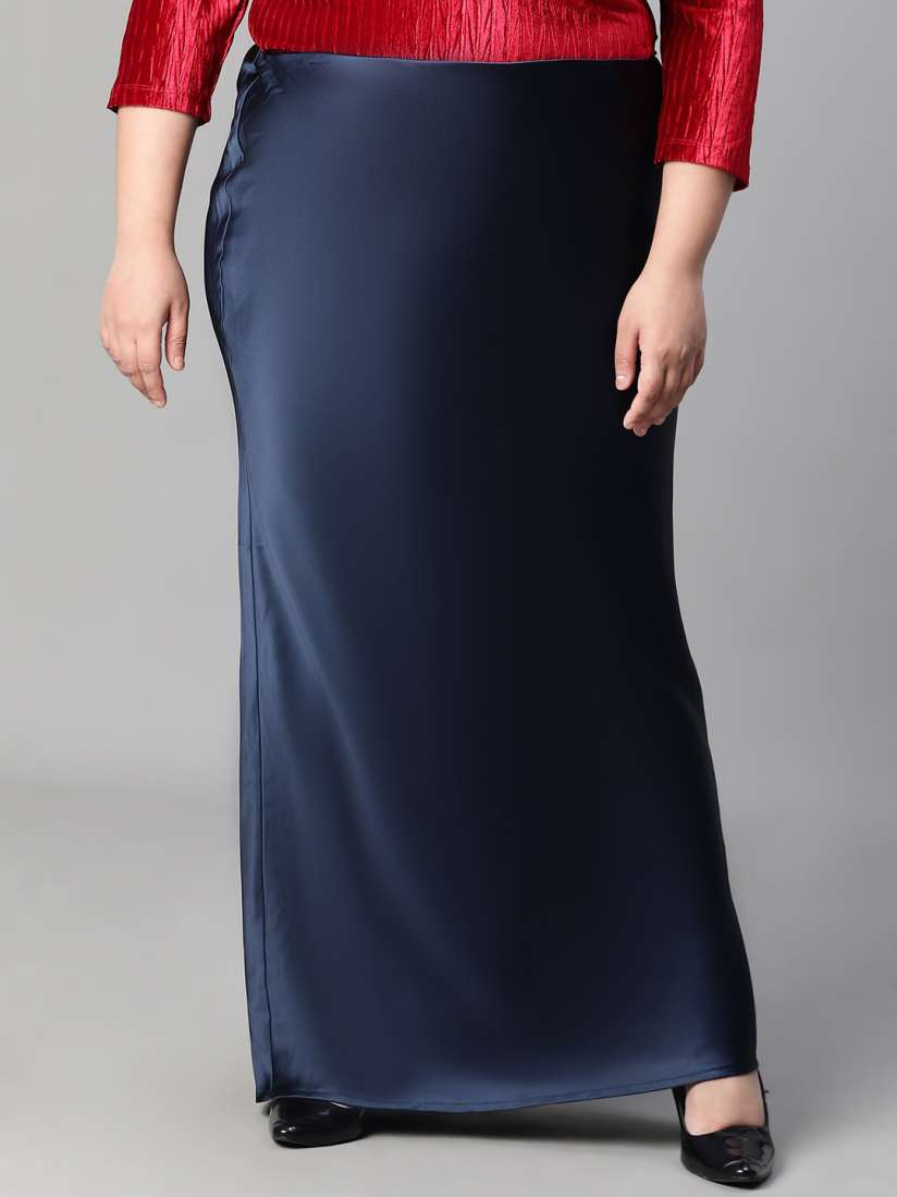 Buy Oxolloxo Plus Size Satin Pencil Maxi Skirts Skirts for Women 27864706 Myntra