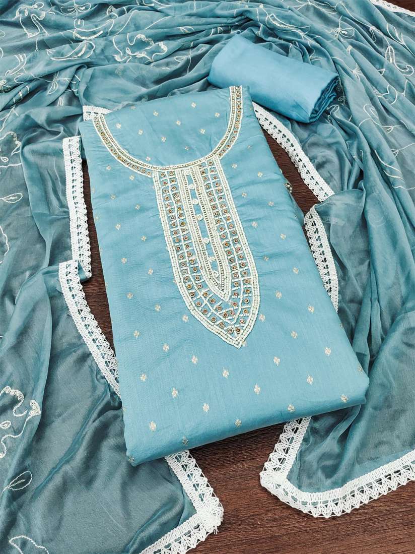 Buy KALINI Embellished Pure Cotton Unstitched Dress Material Dress Material for Women 27870606 Myntra