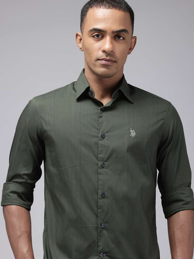 Buy U.S. Polo Assn. Tailored Fit Checked Casual Shirt Shirts for Men 27880758 Myntra