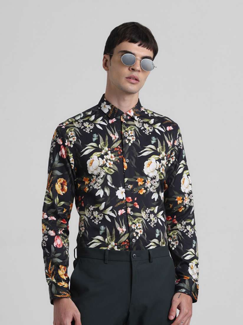 Buy Jack Jones Slim Fit Floral Printed Cotton Casual Shirt Shirts for Men 27884810 Myntra