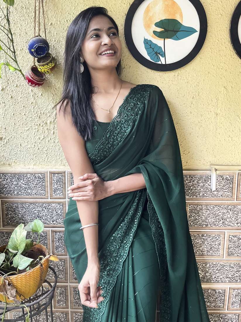 Myntra sarees georgette outlet