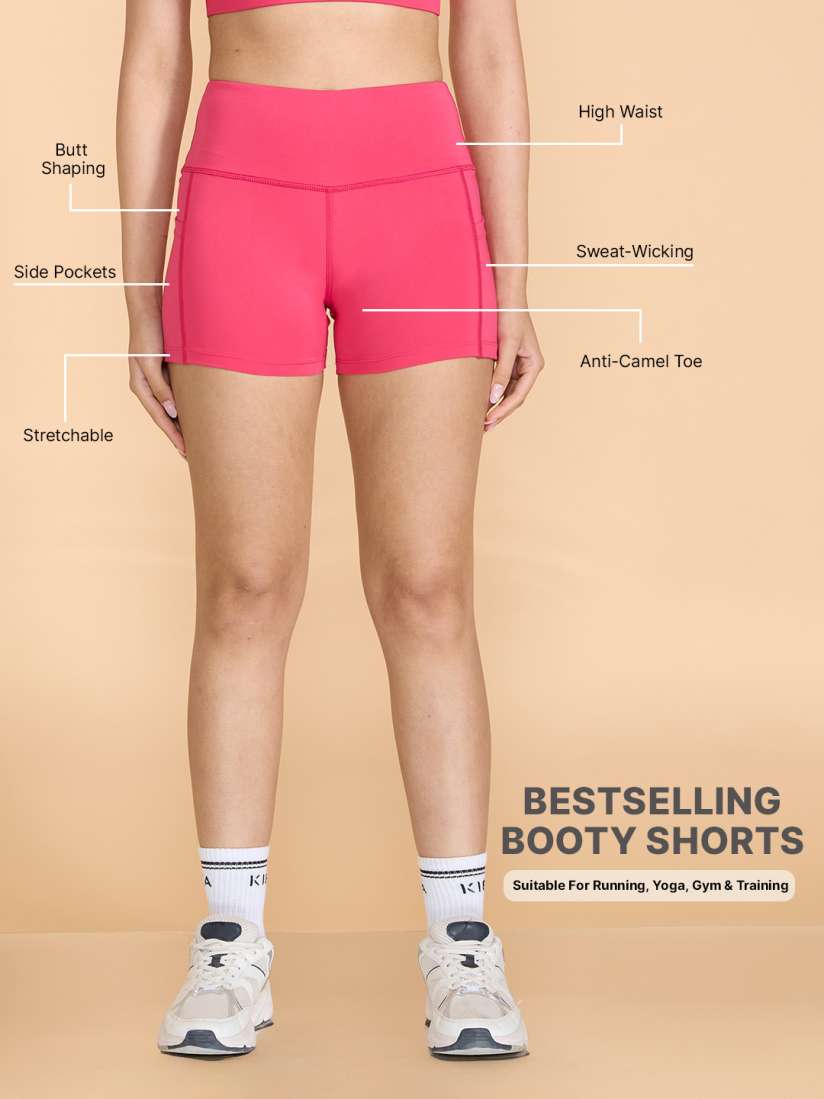 Buy KICA Women Skinny Fit High Rise Sports Shorts Shorts for Women 27895490 Myntra