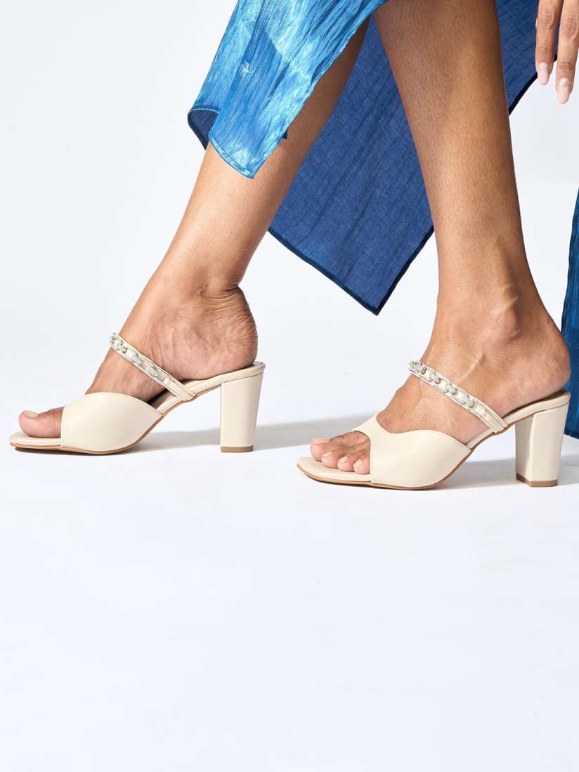 Buy CAI Women Chained In Diamond Heels Heels for Women 27902758 Myntra