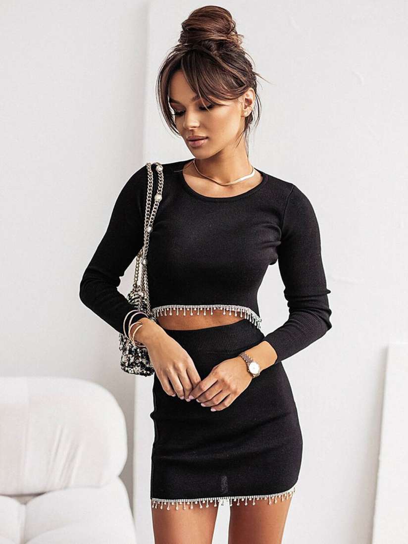 Crop top with skirt on myntra cheap