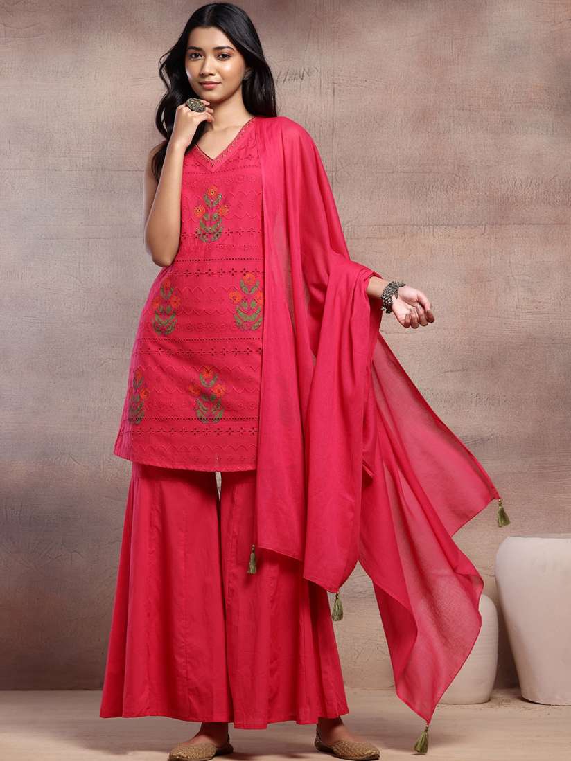 Myntra kurtis palazzo set online