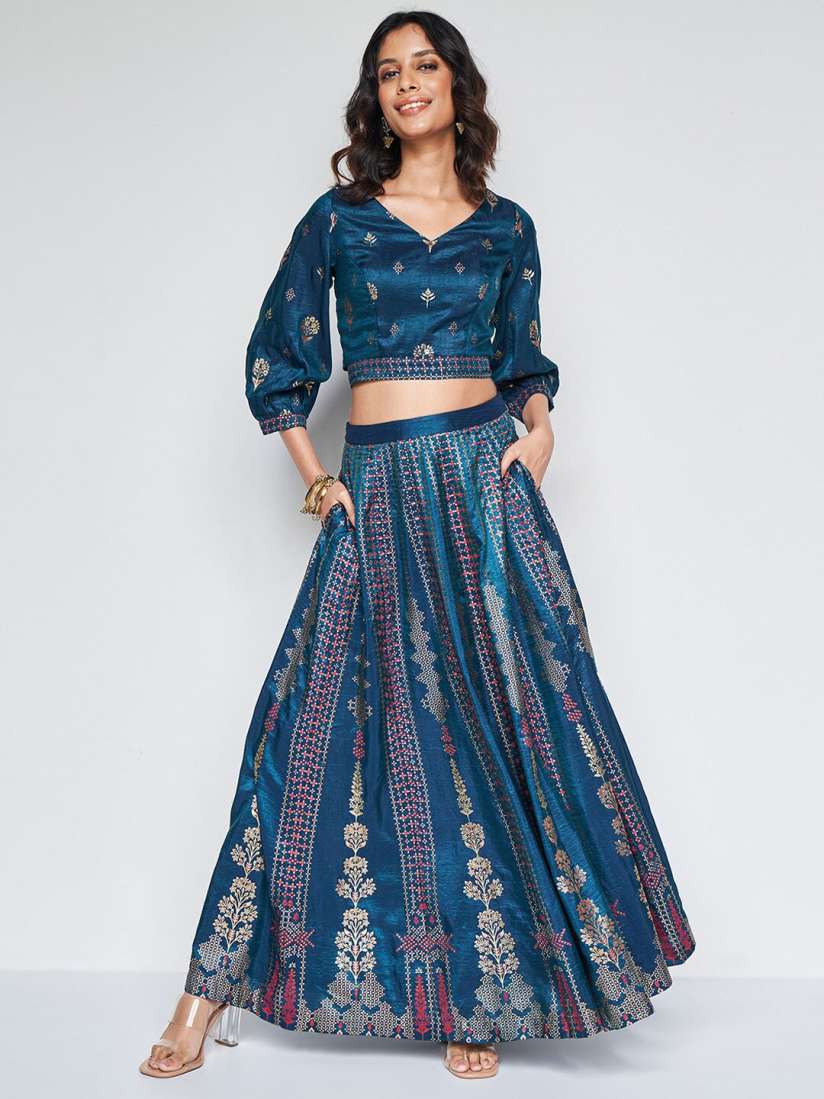 Buy Global Desi Printed Lehenga Choli Lehenga Choli for Women 27914884 Myntra