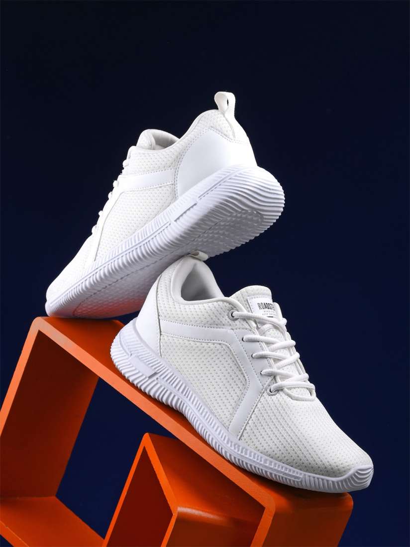 Buy The Roadster Lifestyle Co. Men Textured Mesh Lace Up Running Shoes Sports Shoes for Men 27917816 Myntra