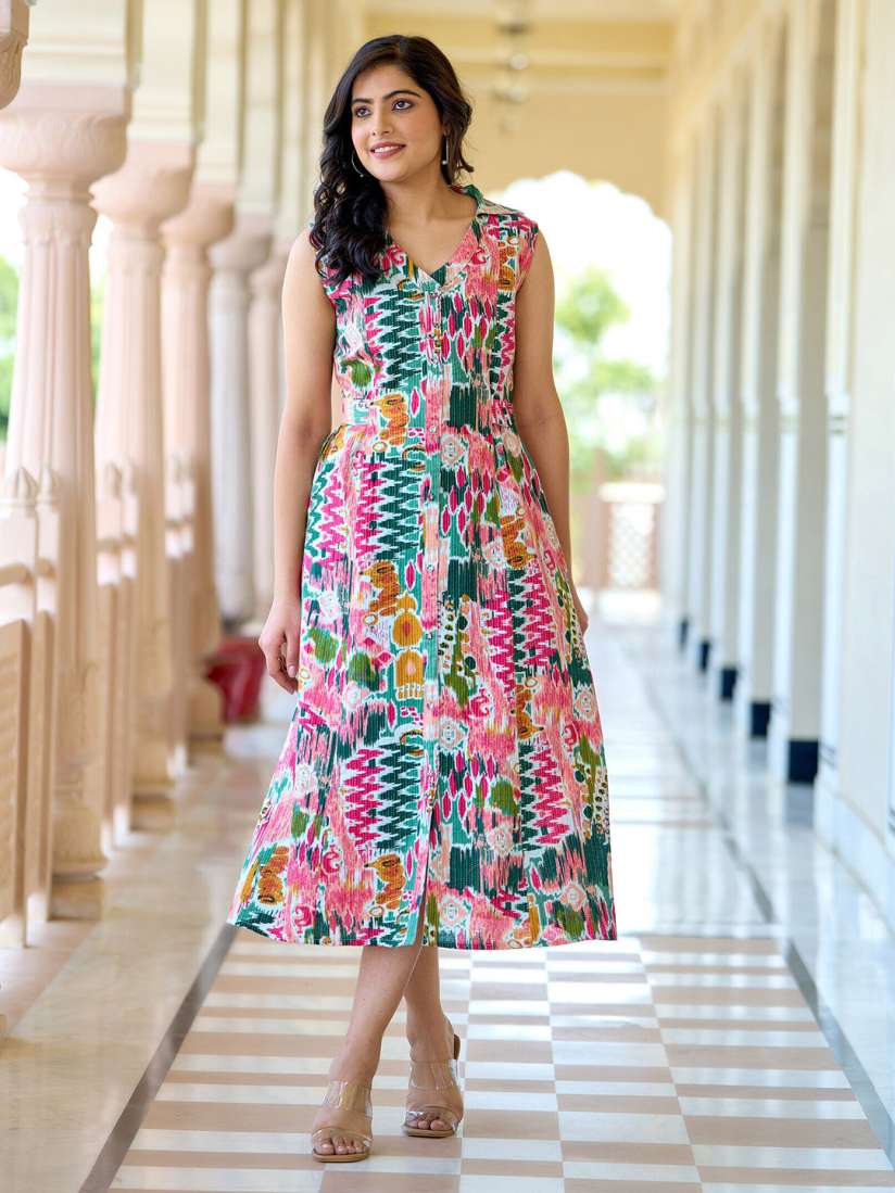 Myntra cotton dresses on sale