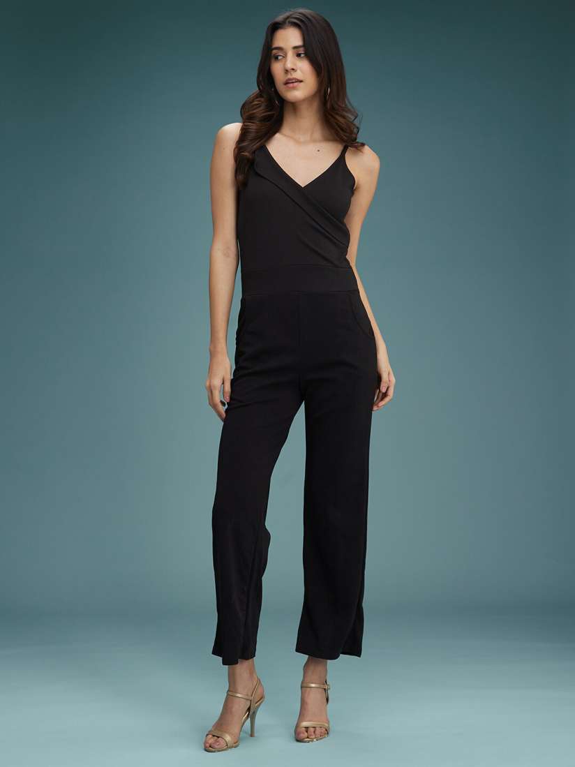 Buy DressBerry Black Sleeveless Basic Jumpsuit Jumpsuit for Women 27923862 Myntra