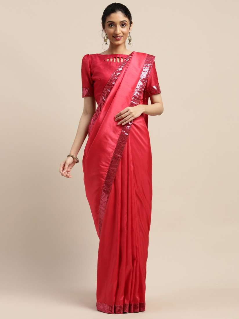 Buy Mitera Sequinned Plain Saree Sarees for Women 27940318 Myntra