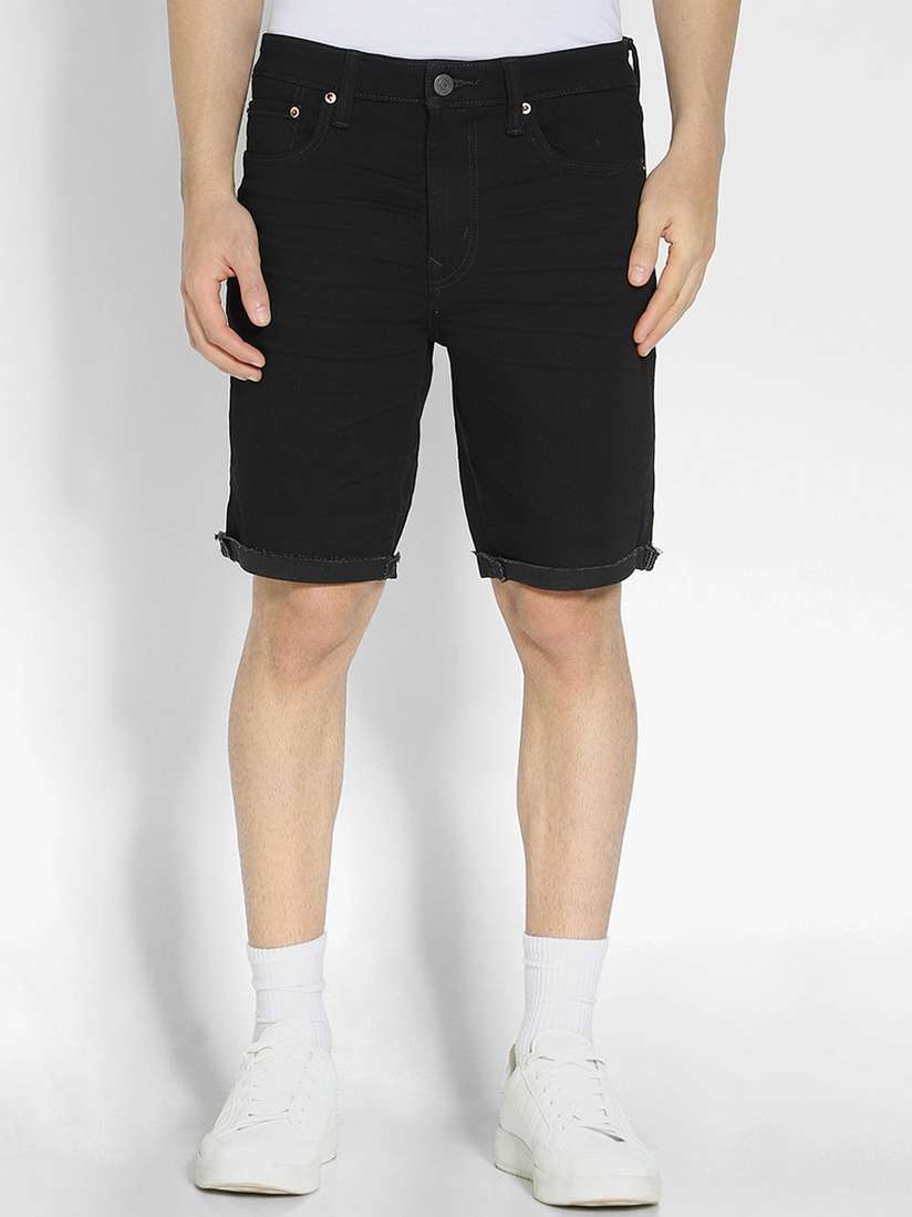 Buy AMERICAN EAGLE OUTFITTERS Men Mid-Rise Distressed Denim Shorts