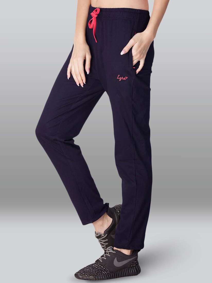 Buy LYRA Women Cotton Track Pants Track Pants for Women 27945284 Myntra