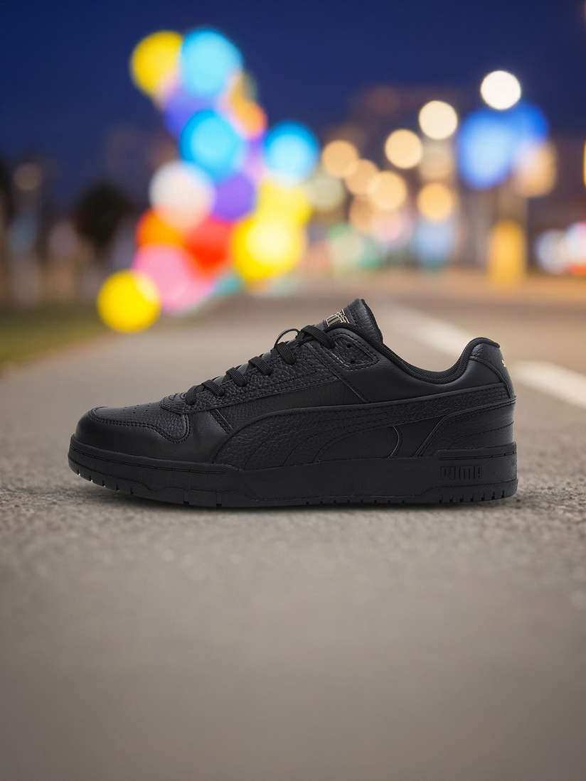 puma black sneakers