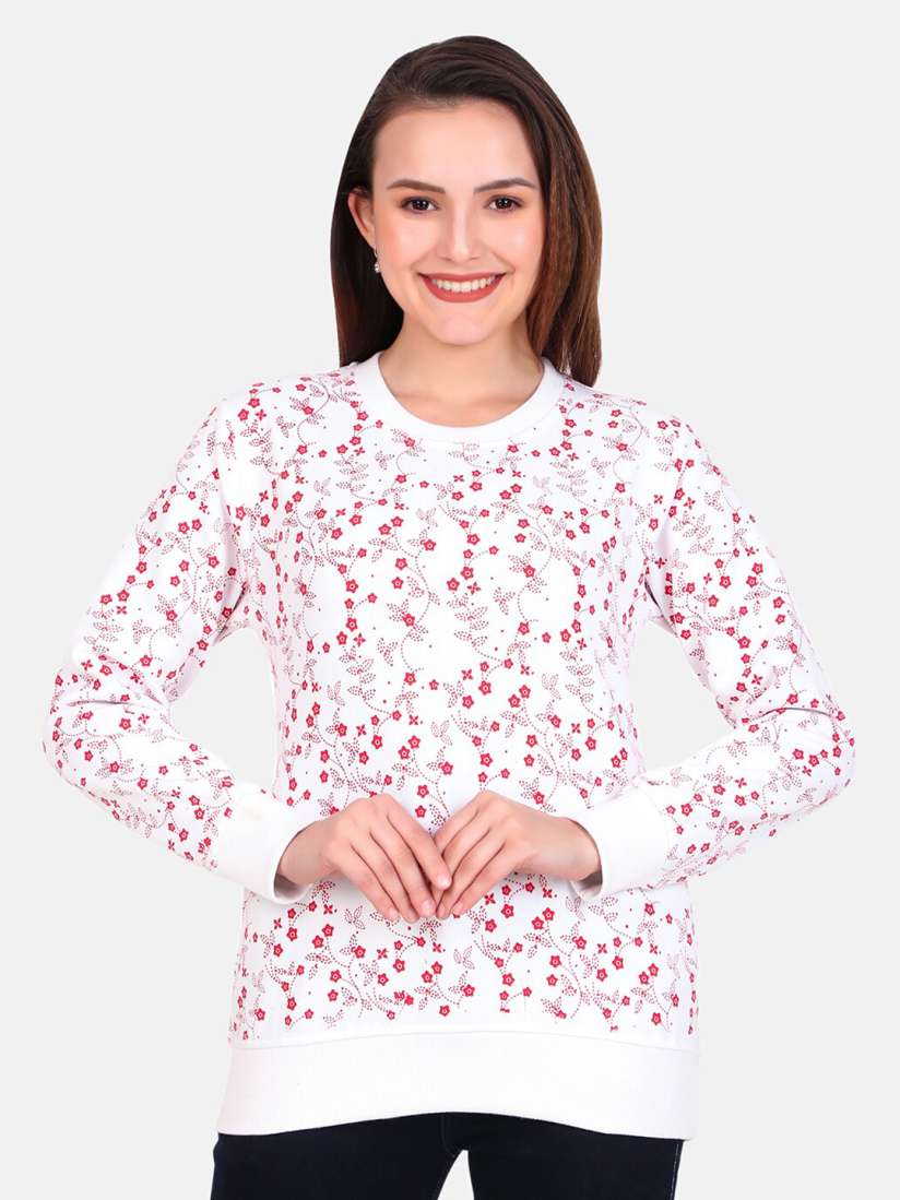 Ladies printed sweatshirts sales