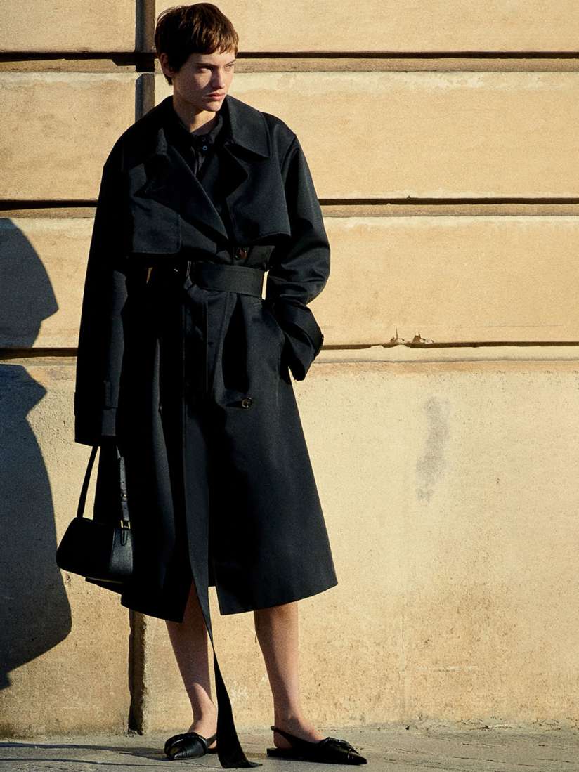Buy H M Double Breasted Twill Trench Coat Coats for Women 27964418 Myntra