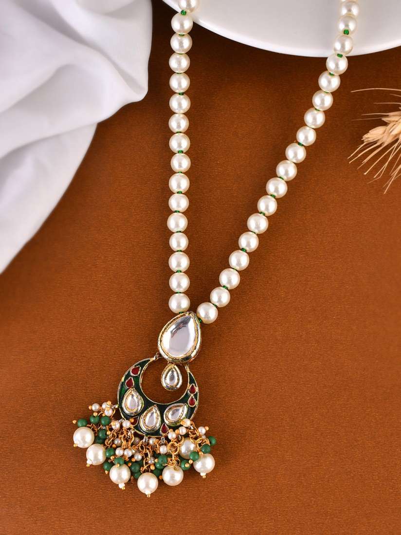 Pearl necklace myntra hotsell