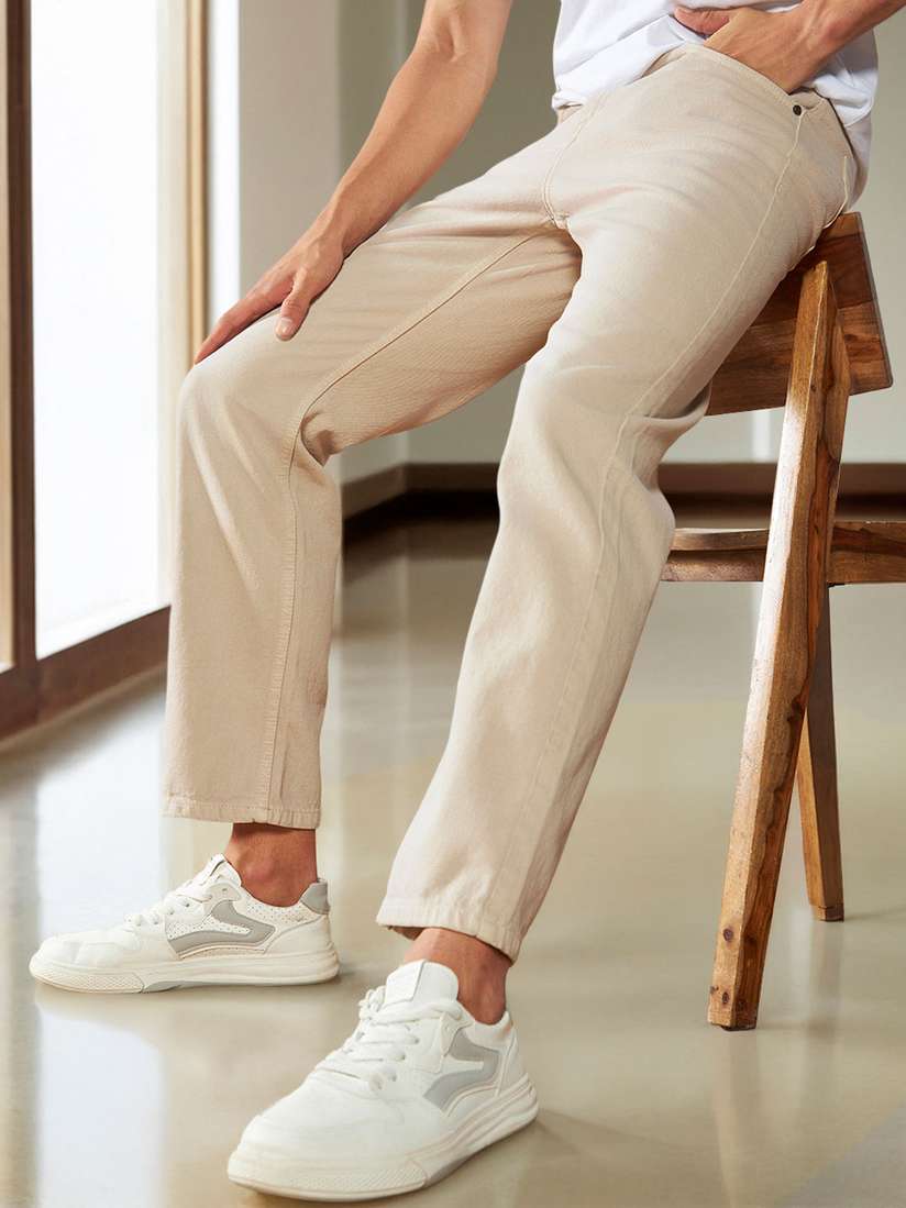 everyone soft denim pants （ECRU）　M everyone soft denim pants (ECRU) S