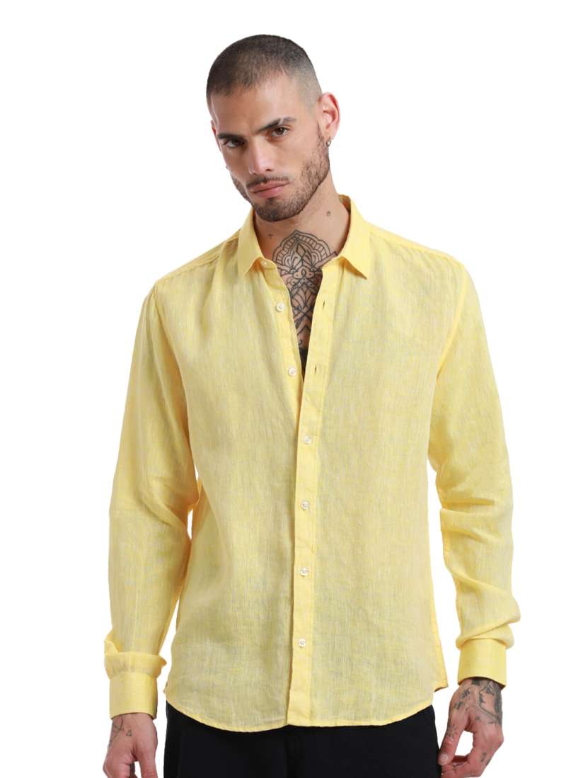 Buy Banana Club Classic Linen Shirt Shirts for Men 27996076 Myntra