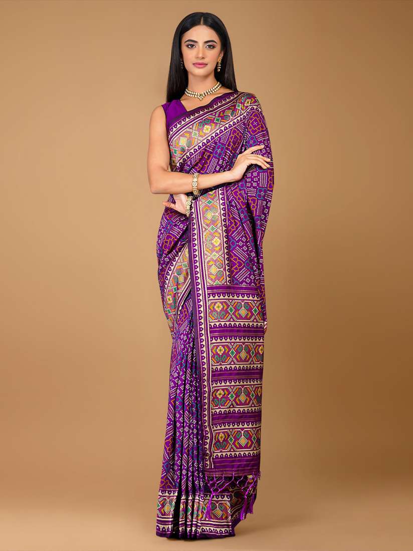 Buy saree Bandhani Art Silk Saree Sarees for Women 28001900 Myntra