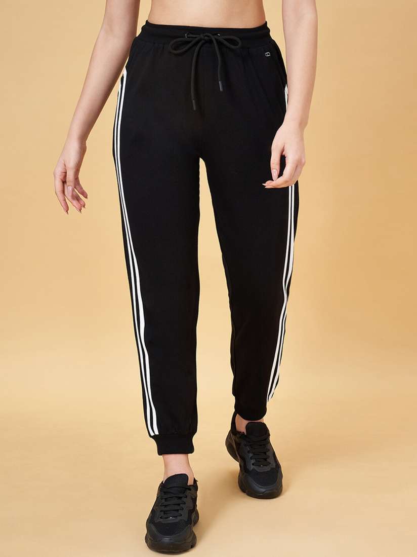 Buy Ajile by Pantaloons Women Pure Cotton Mid Rise Joggers Track Pants for Women 28010372 Myntra