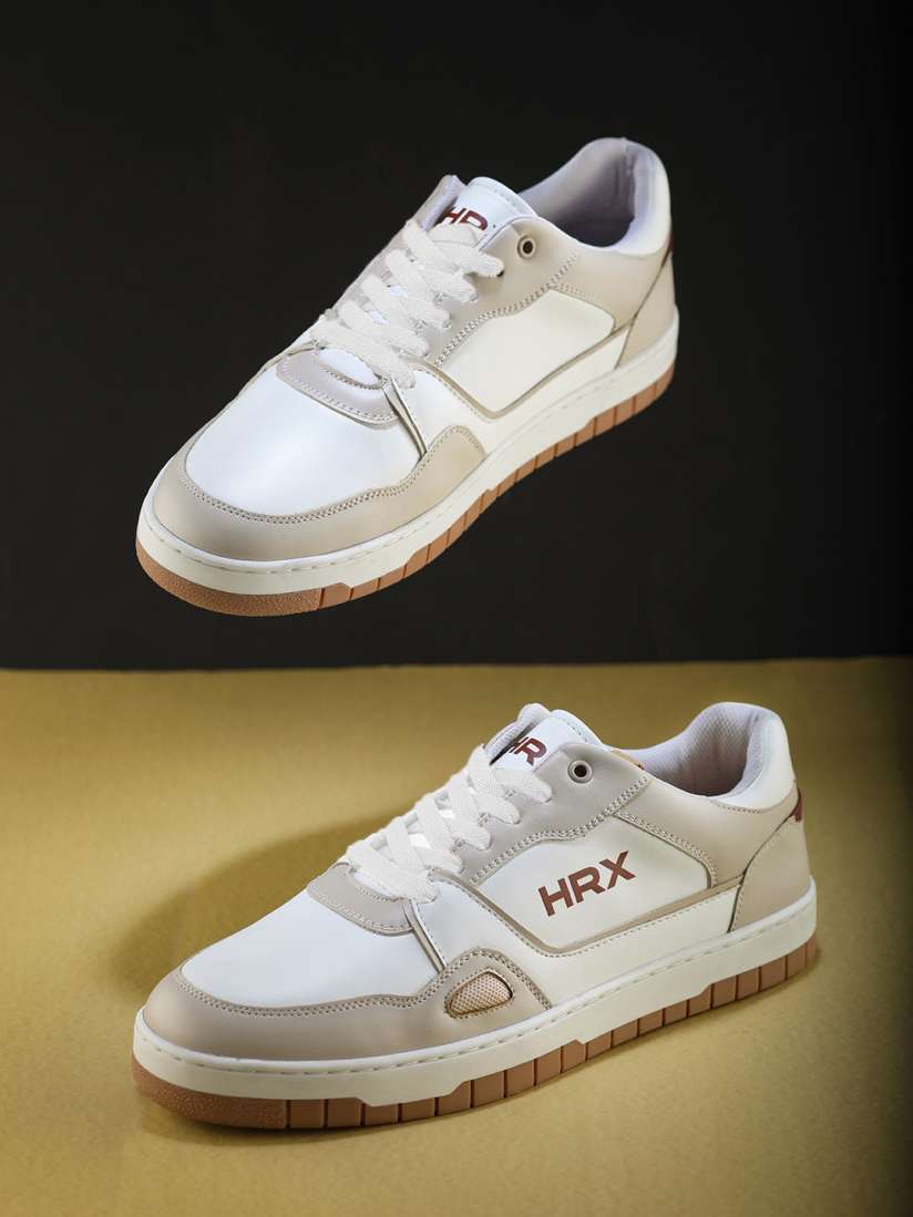 Buy HRX by Hrithik Roshan Men White Gamescape Colourblocked Round Toe Lightweight Sneakers Casual Shoes for Men 28026644 Myntra