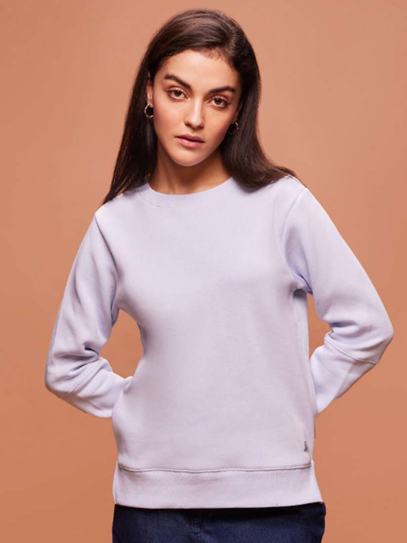 Female crew neck sweatshirts outlet