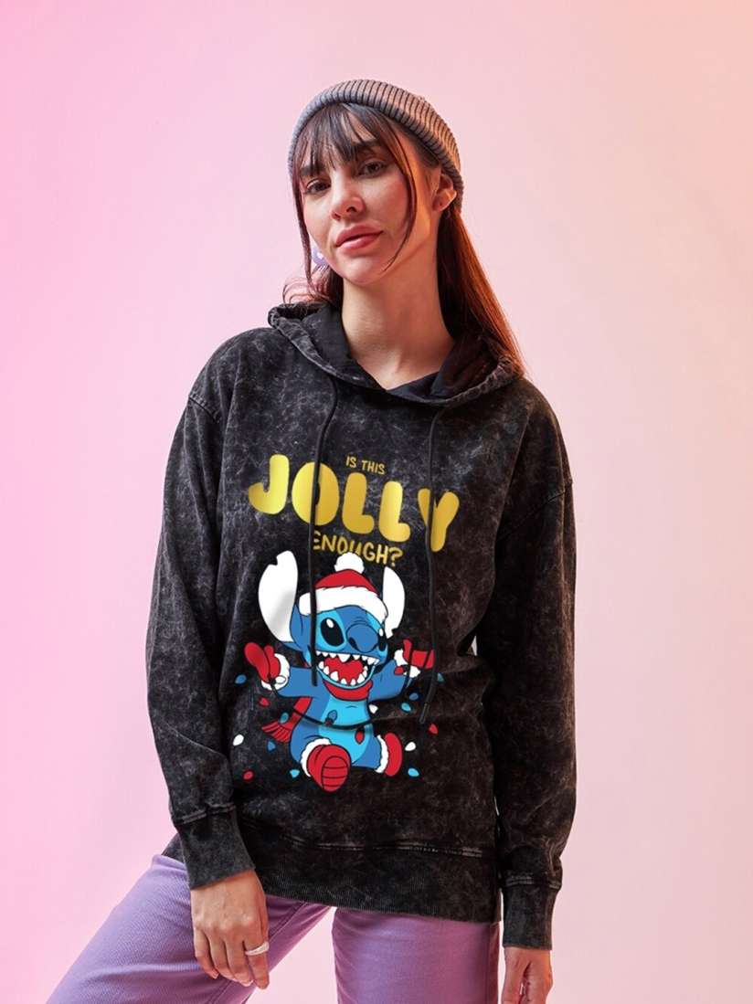 Buy Bewakoof Heavy Duty 1.0 Women Jolly Enough Graphic Printed Oversized Hoodies Sweatshirts for Women 28037994 Myntra