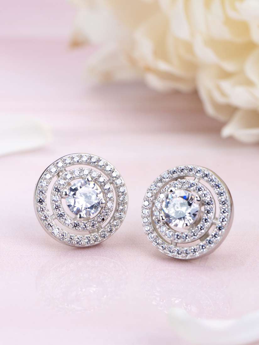 Pure sterling silver earrings on sale