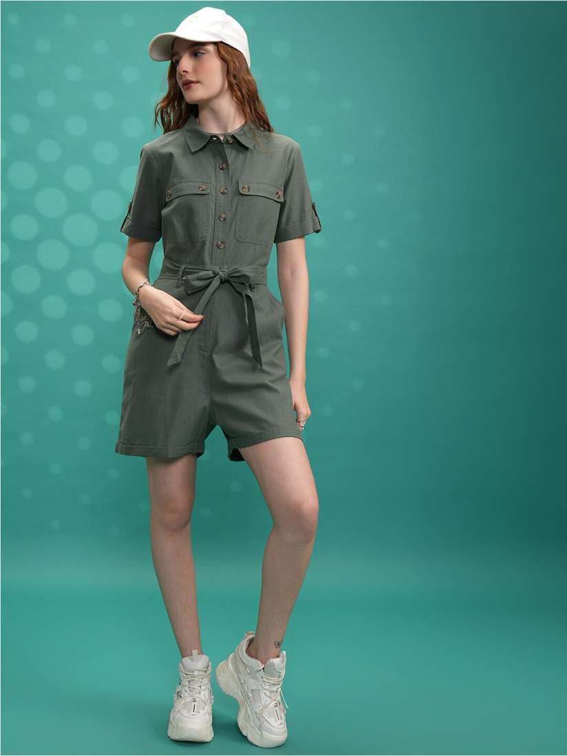 新品未使用★oll kyoto★stand collar jumpsuit 新品未使用☆oll kyoto☆stand collar jumpsuit