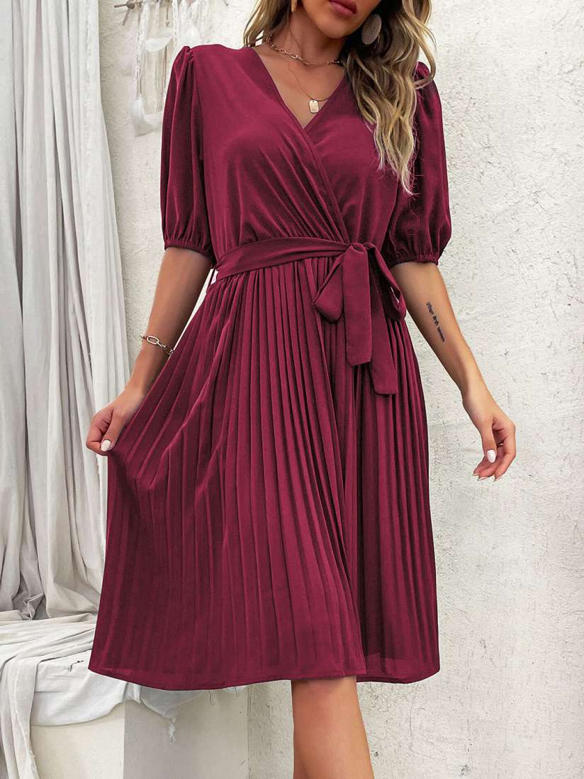 Magenta dress casual online