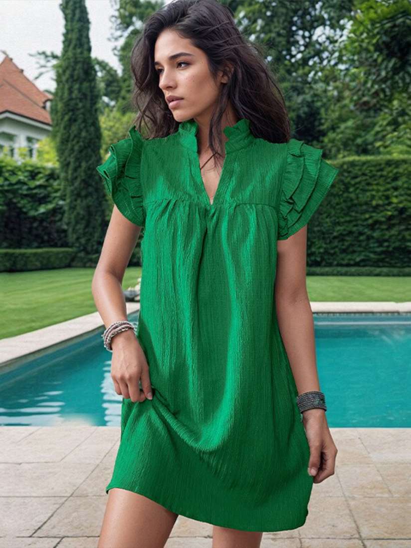 Myntra green dress top
