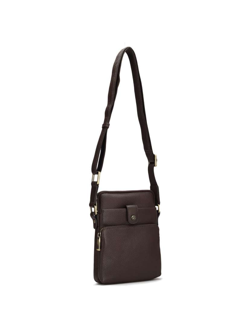 Buy Da Milano Men Textured Leather Messenger Bag Messenger Bag for Men 28048222 Myntra