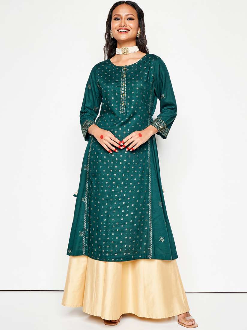 Global desi kurtis on myntra clearance
