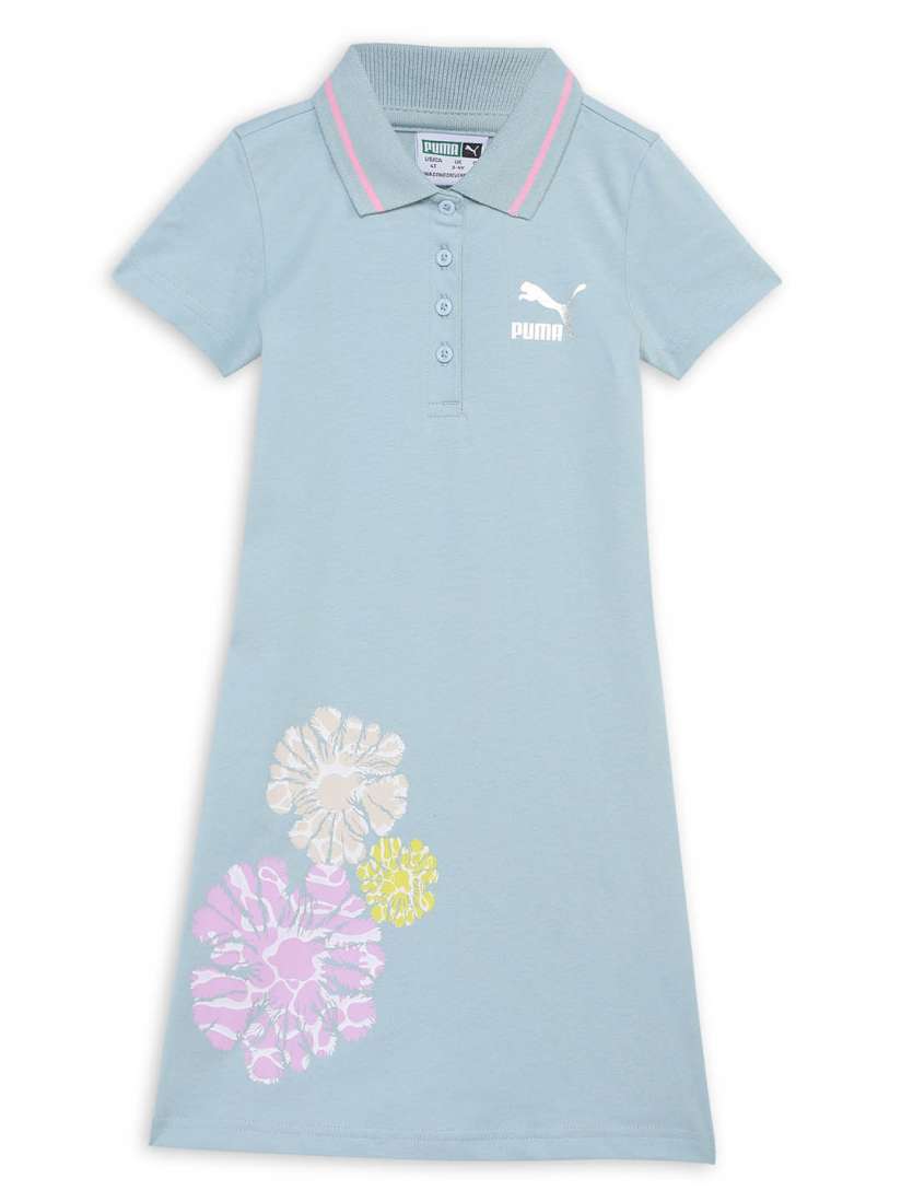 Buy Puma Classics Girls Brand Logo Graphic Printed Cotton T Shirt Dress Dresses for Girls 28054300 Myntra