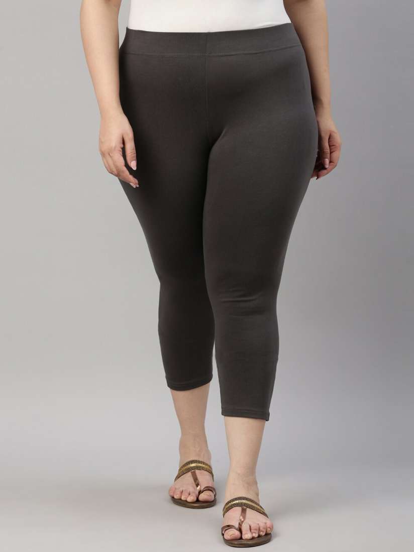 Buy Go Colors Plus Size Three Fourth Length Leggings Leggings for Women 28054854 Myntra