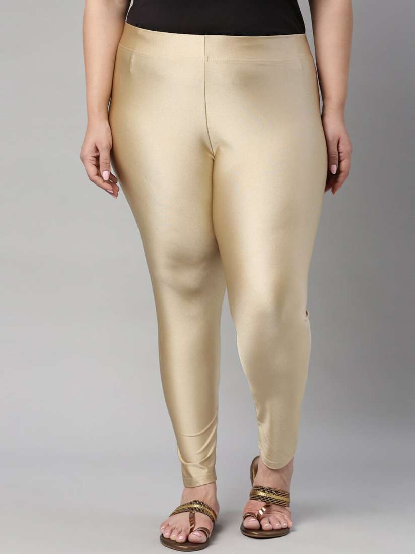 Plus size shimmer leggings top