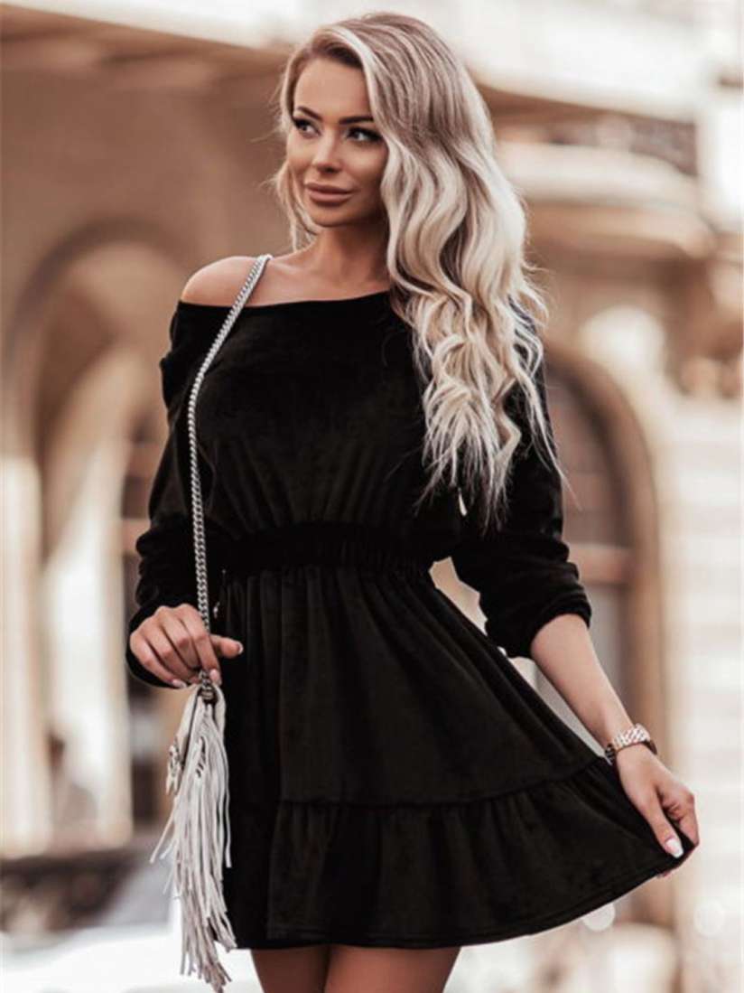 Boat neck casual dress online